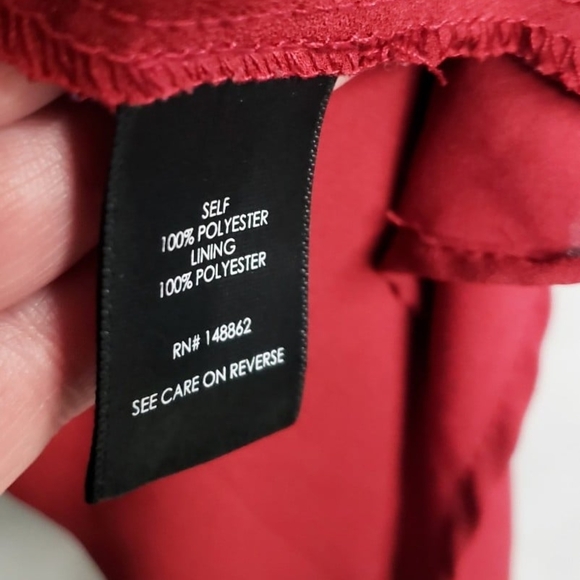 Torrid 4 4X 26 Sophie Swing Cami Tank Top Georgette Rust Red Vertical Striped - Picture 7 of 7